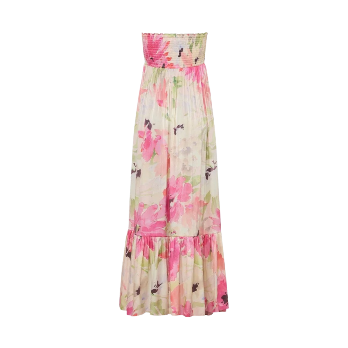 Shiny Bandeau Dress - Soft Dew