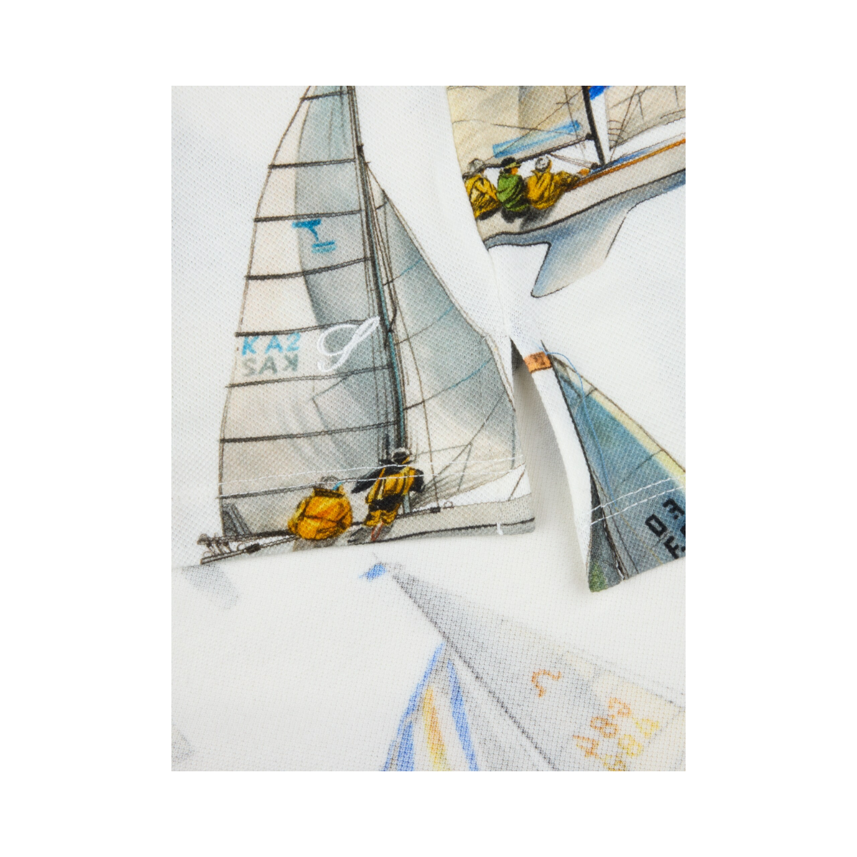 Polo Shirt Printed Pique - Multi Pattern