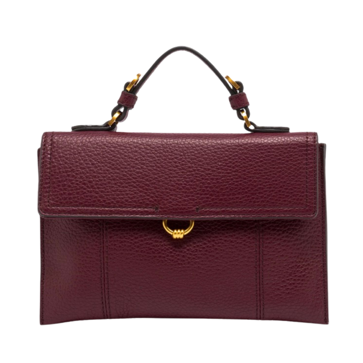 Vicky Leather Handbag - Antique Ruby