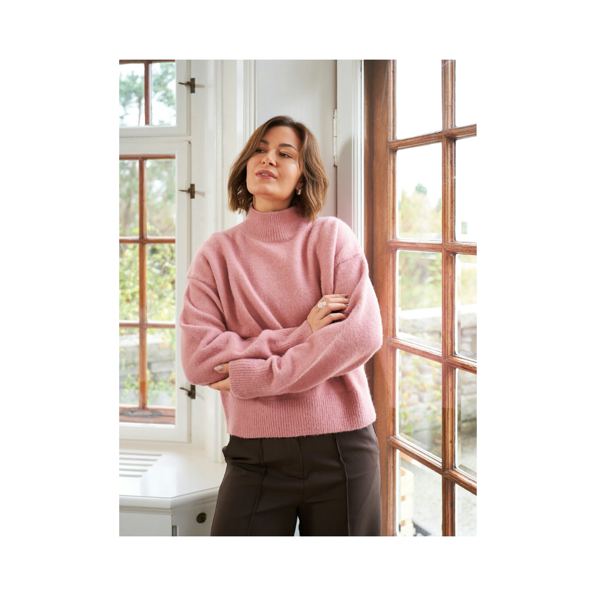 Paulina Knit Blouse - Rose