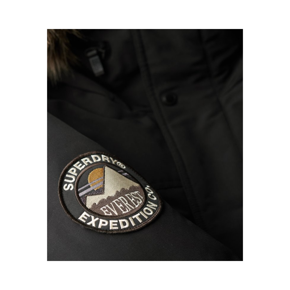 Everest Faux Fur Parka Jacket - 12A Jet Black
