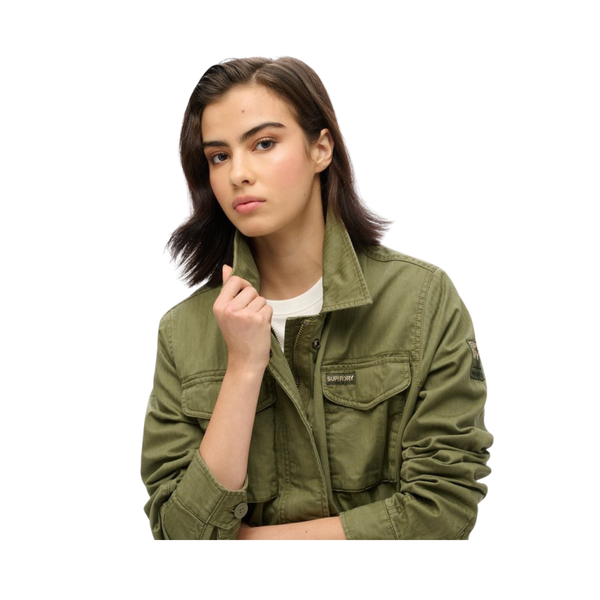 Military M65 Lined Jacket - Burnt Olive