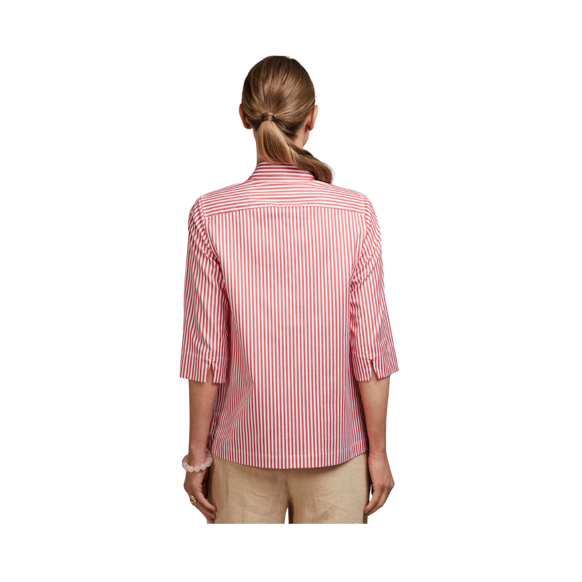 Stella Shirt - Light Red Stripe