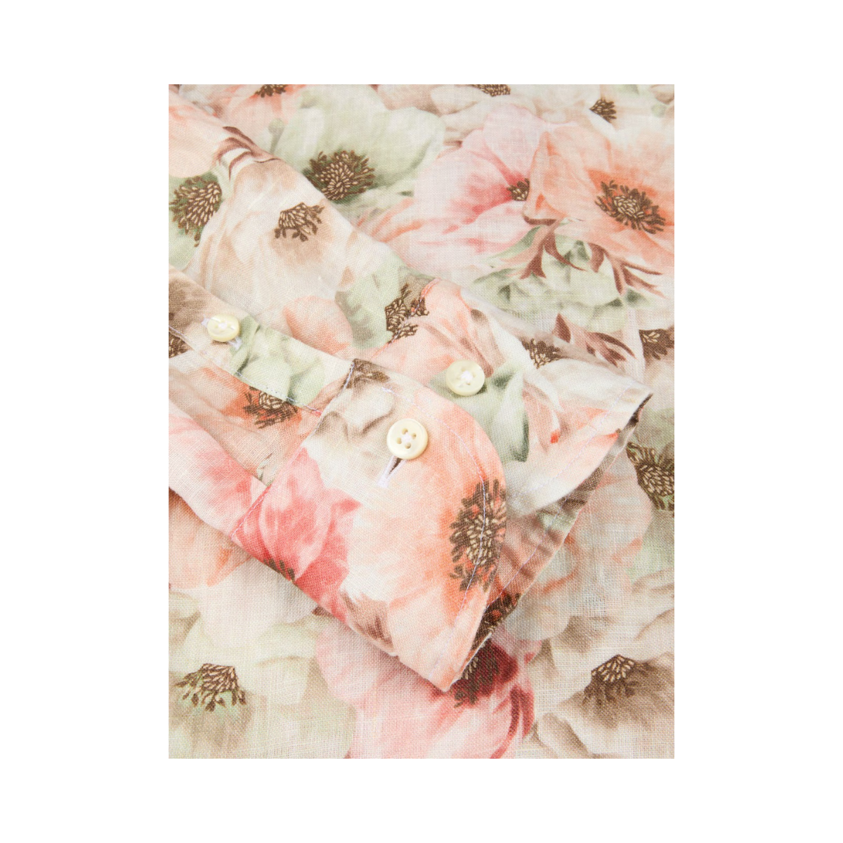 Sofie Shirt - Light Orange Pattern