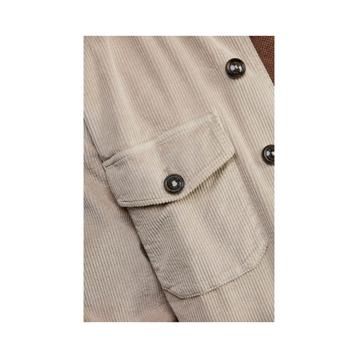 8W Corduroy Overshirt - Beige