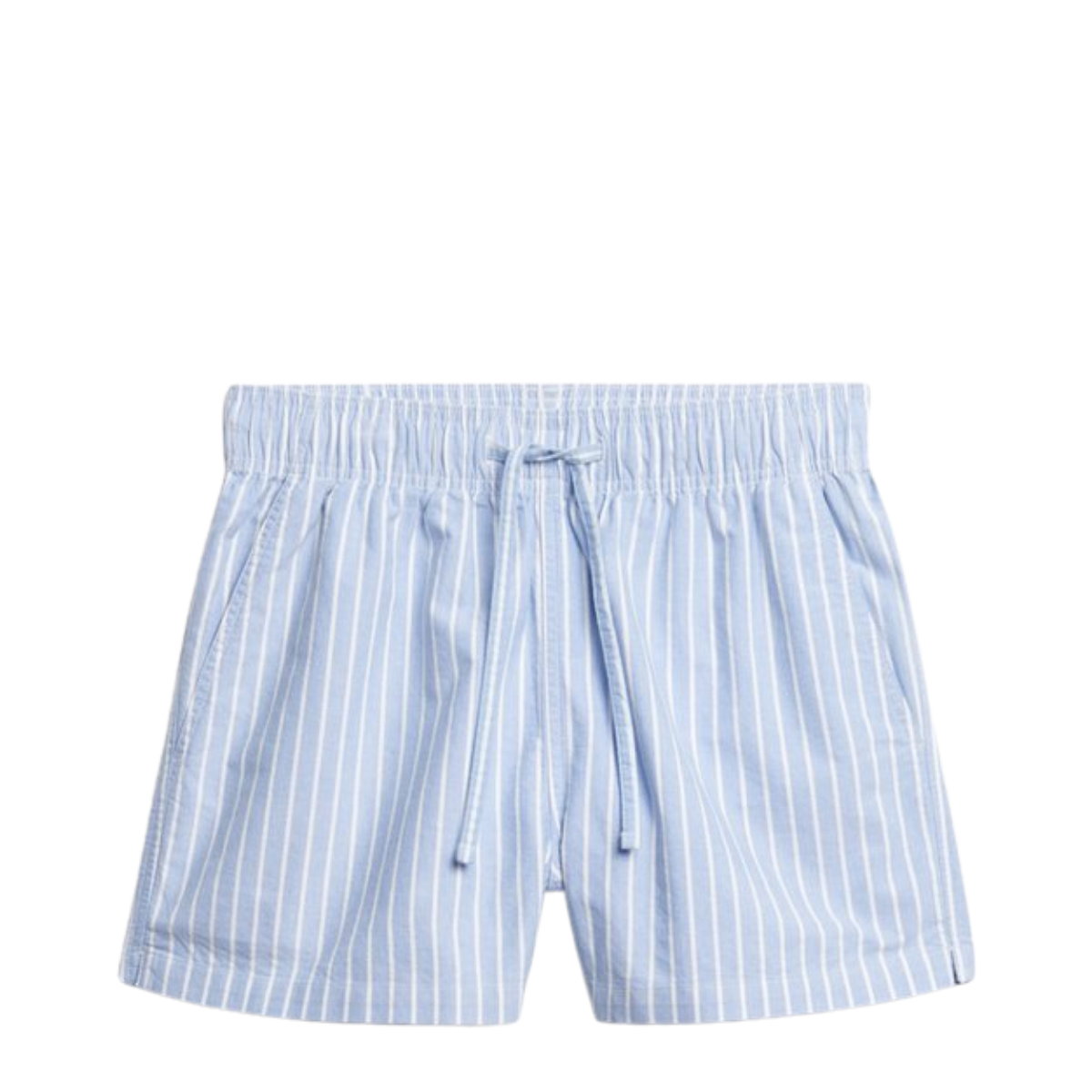 Cotton Stripe Elastic Short - D9J Broker Blue Stripe
