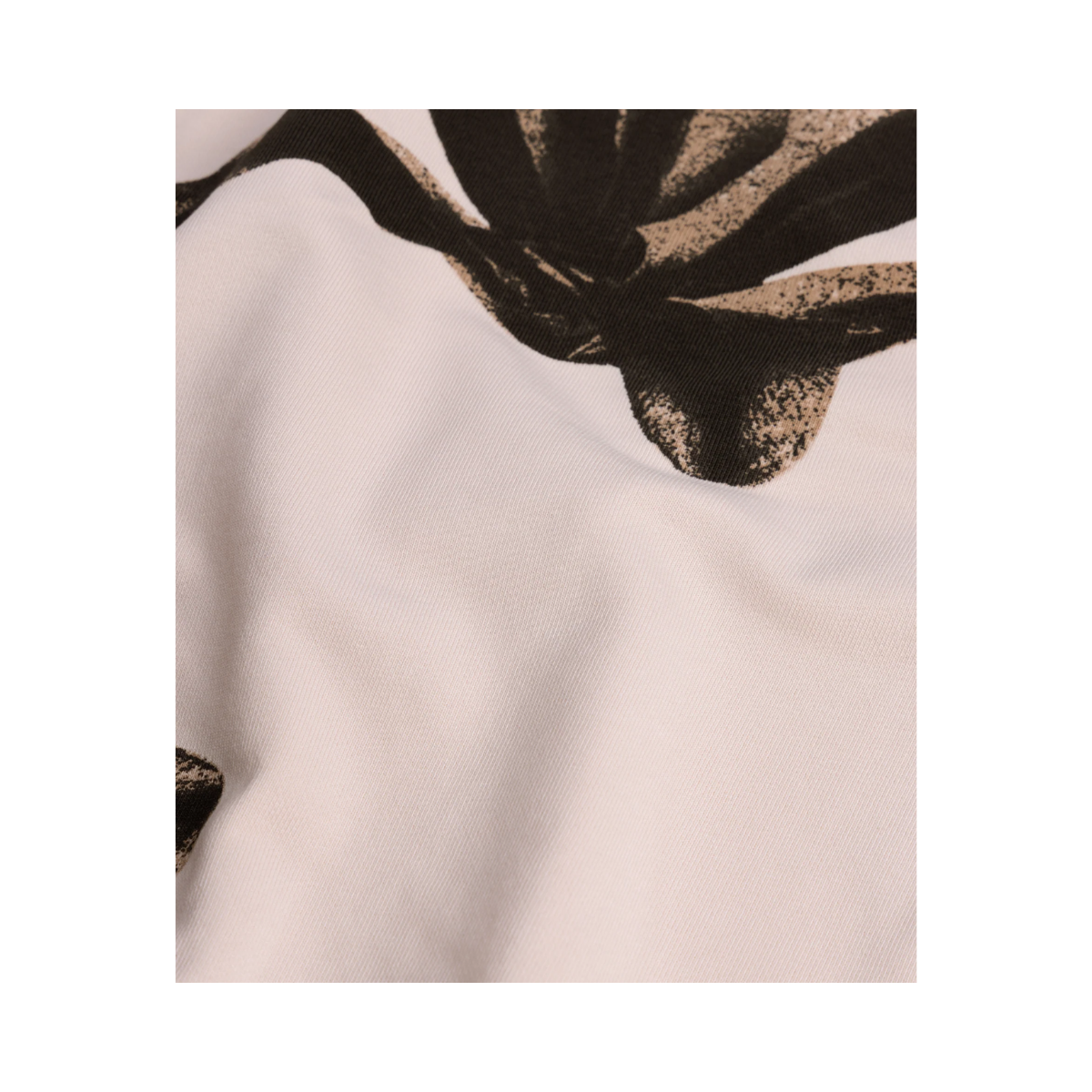 Cropped Sweater Flower - Powder