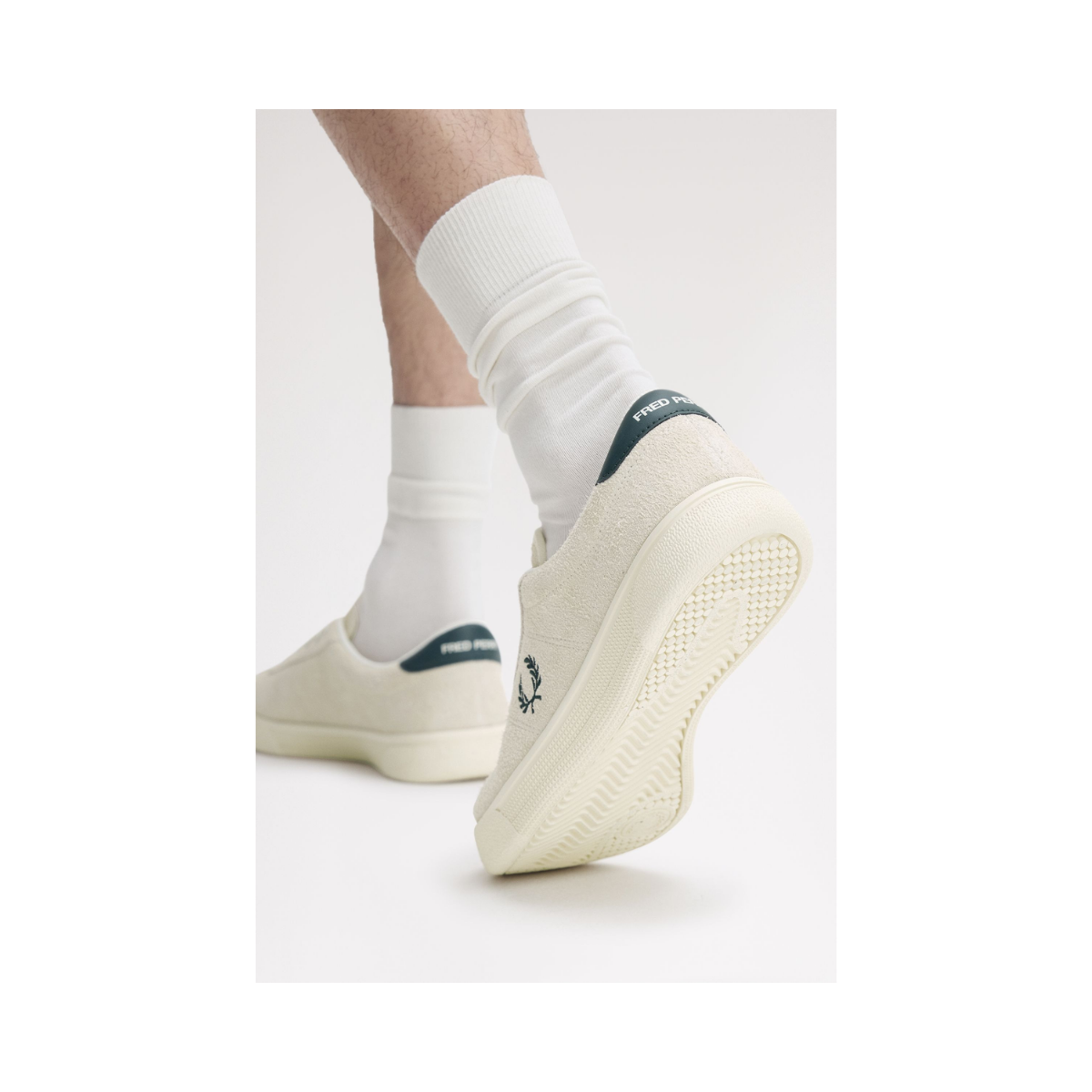 Tennis Shoe Suede - Ecru
