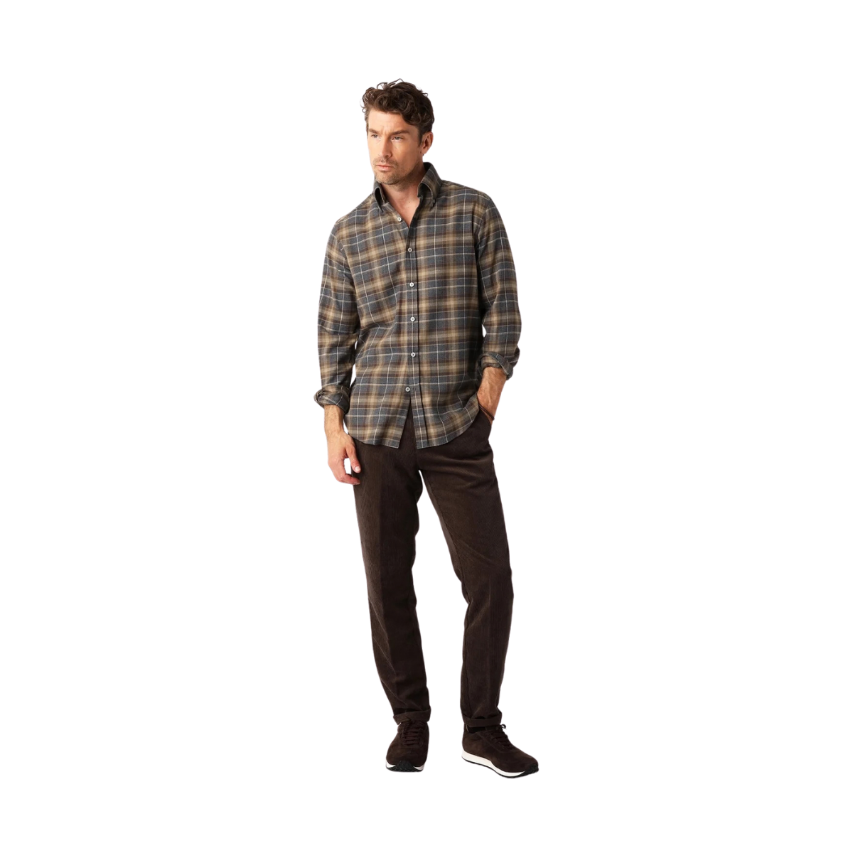 Flannell Shirt - Brown Check