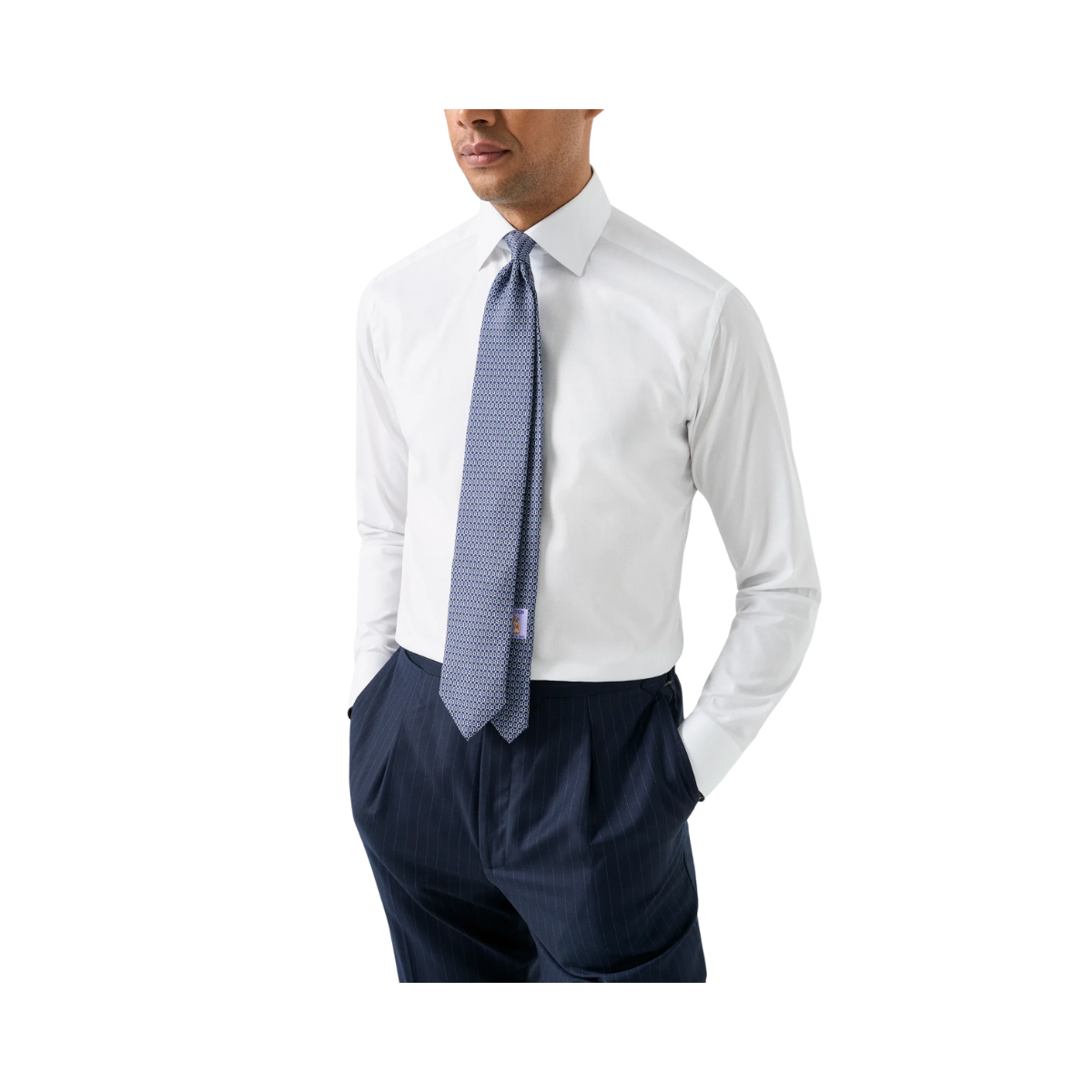 Floral Effect Signature Twill Shirt - White