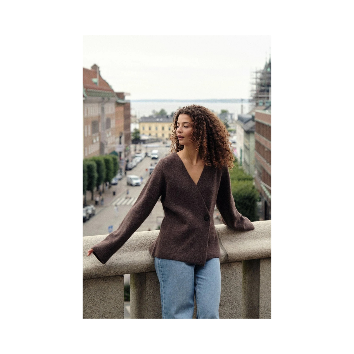 Marie Louise Knit Cardigan - Brown