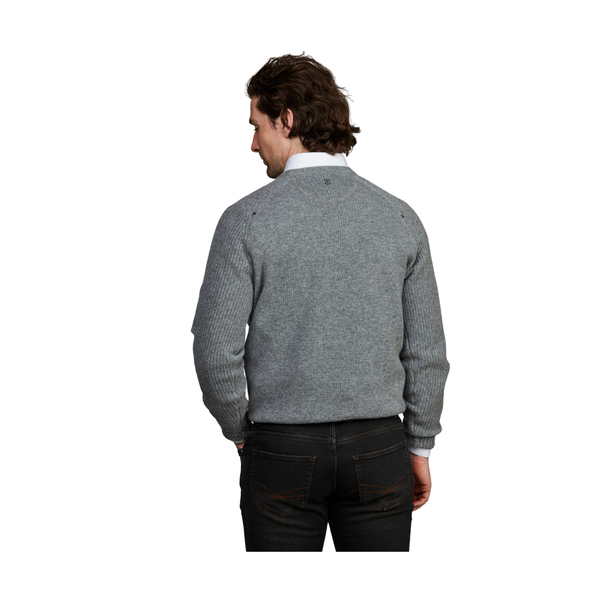 Pure Cashmere Raglan Knit - Grey