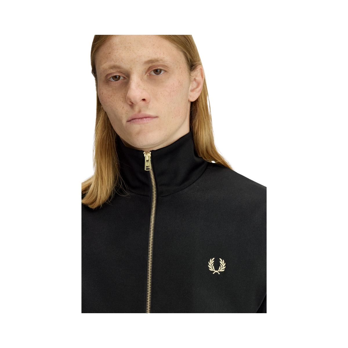 Stripe Tape Track Jacket - Black/Champagne