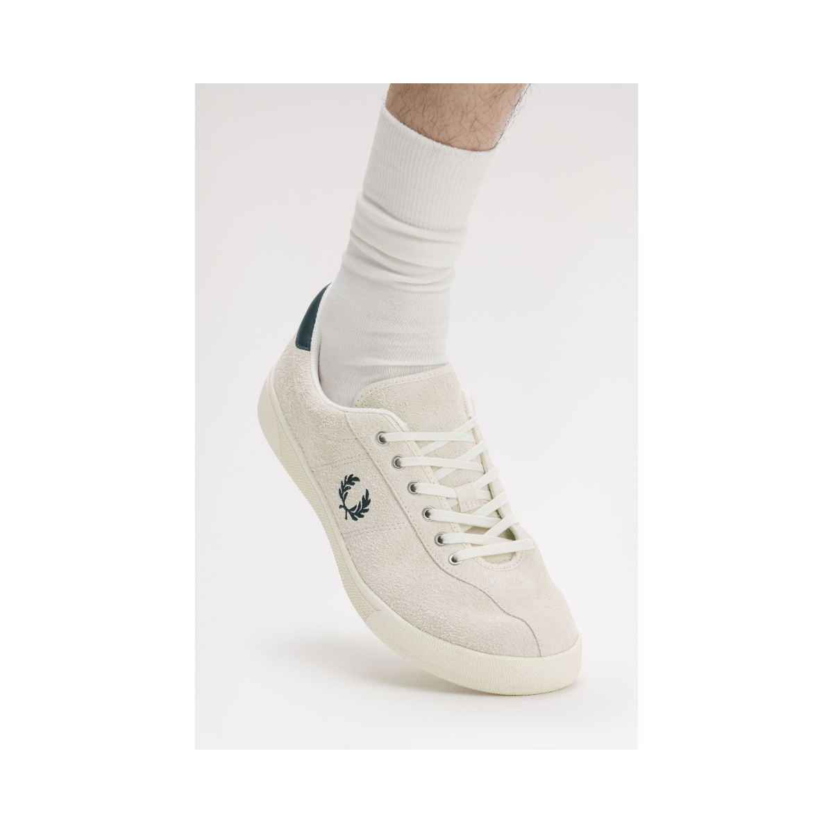 Tennis Shoe Suede - Ecru