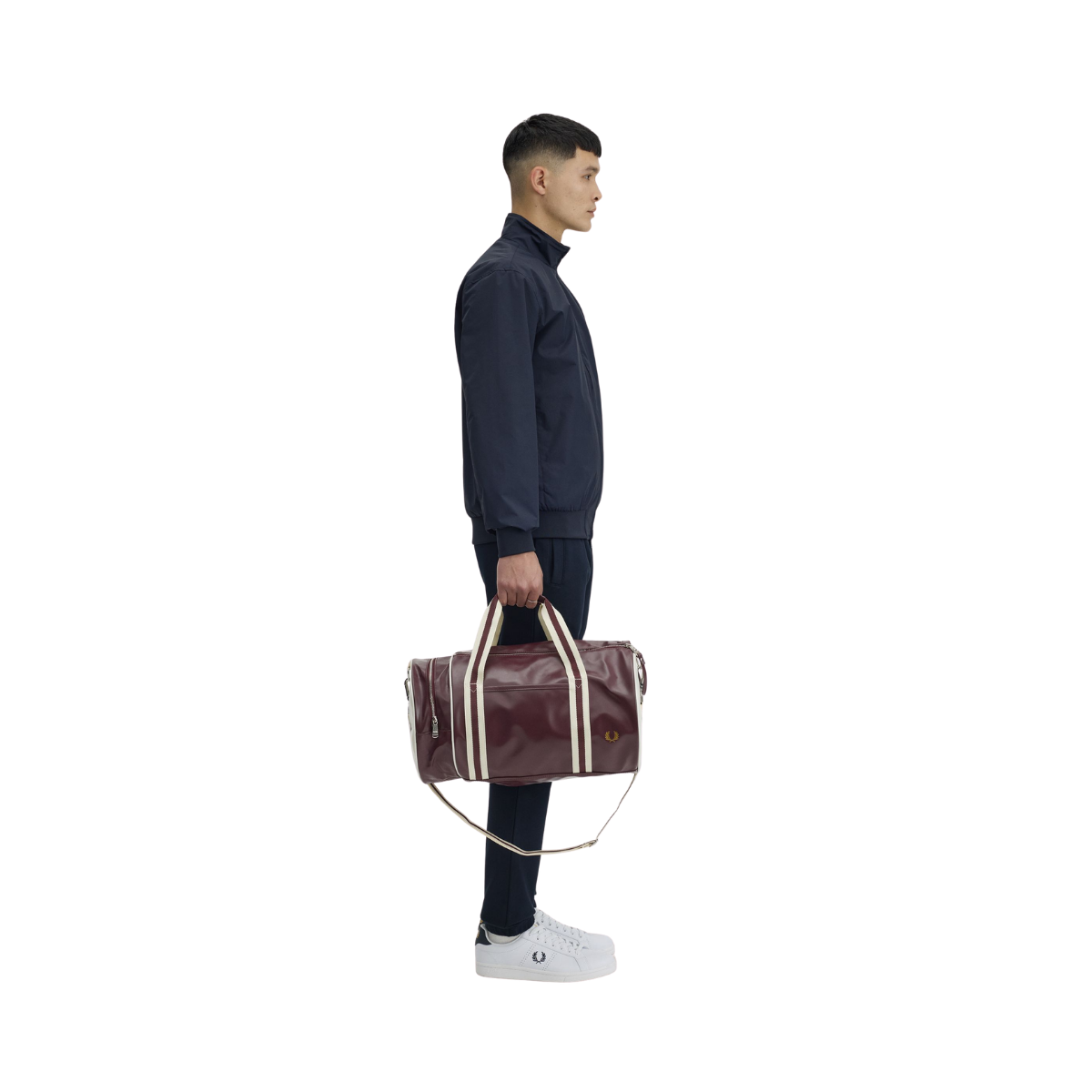 Classic Barrel Bag - Oxblood/Ecru