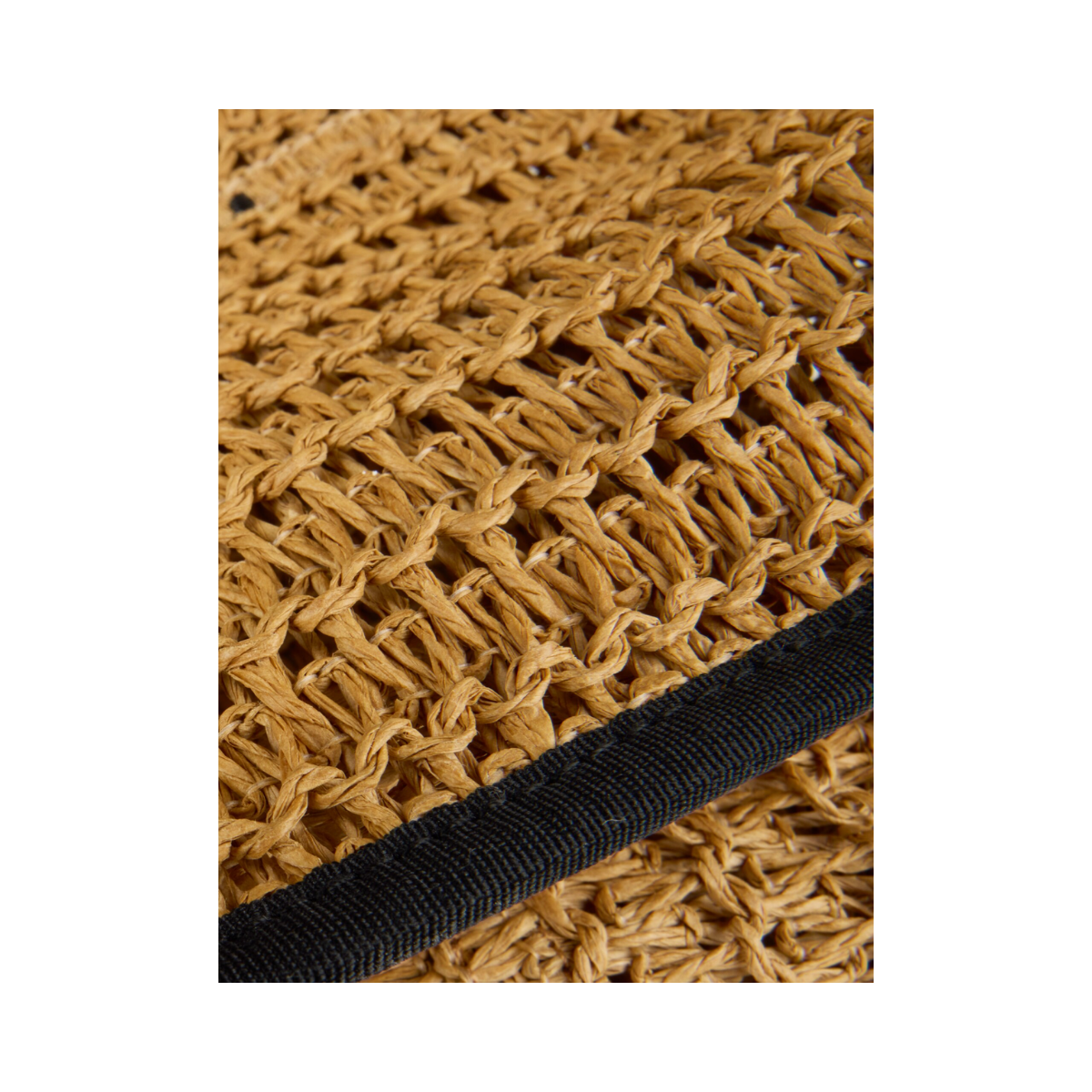 Straw Bag - Dark brown