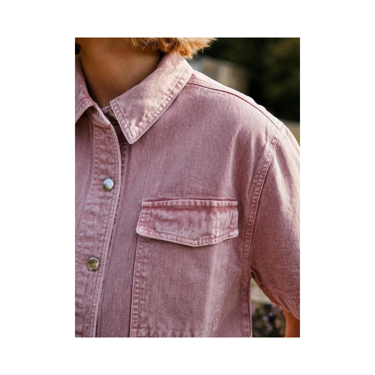 Tiki Solid Shirt - Pink