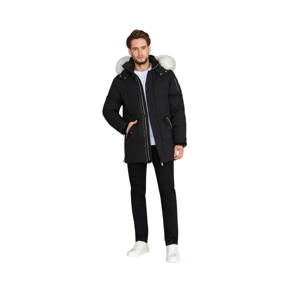 Jaxon Parka - Black/White