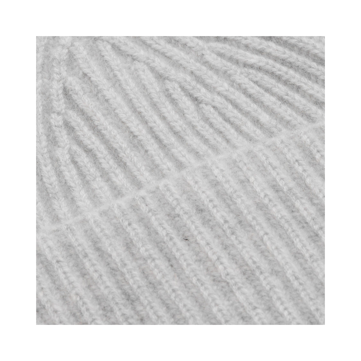 Alba Cashmere Beanie - Medium Grey