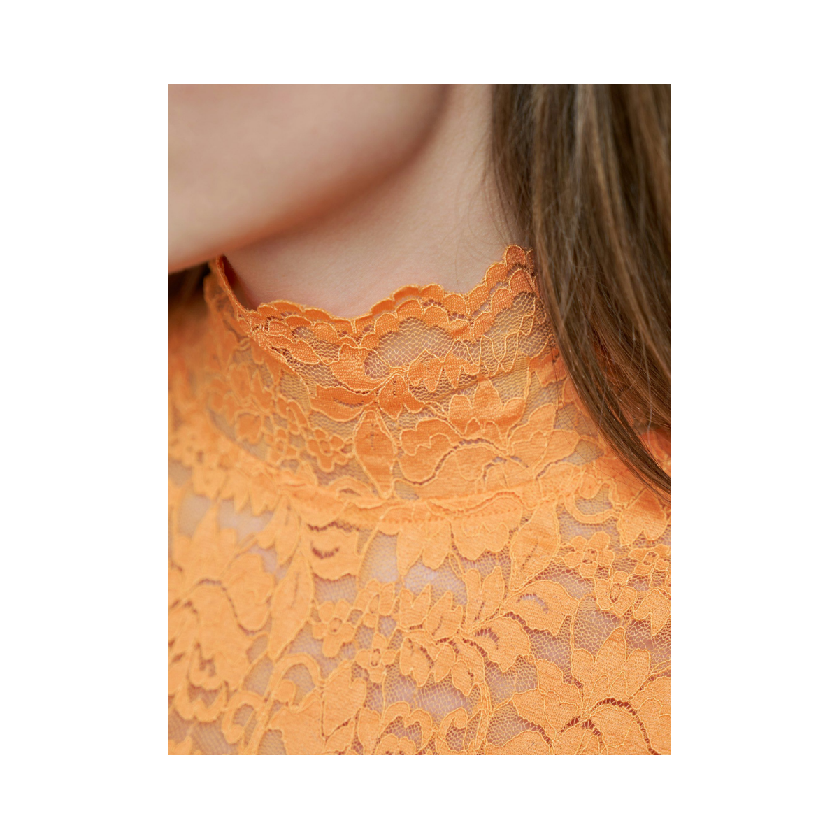 Liza Laceflower Blouse - Orange