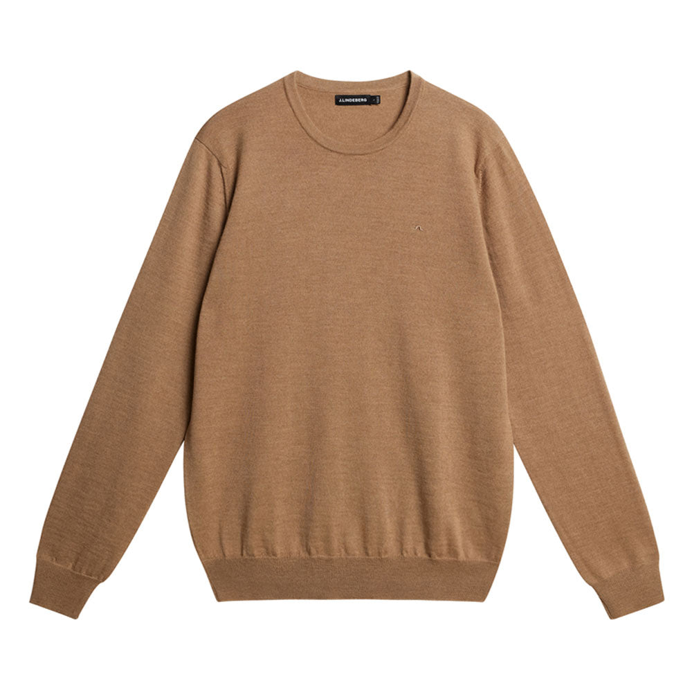 Lyle Merino Crew Neck Sweater - Beige