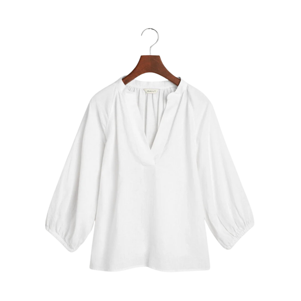 LINEN SS BLOUSE - White