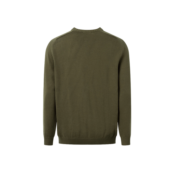 Plain Knitted Crewneck - Green