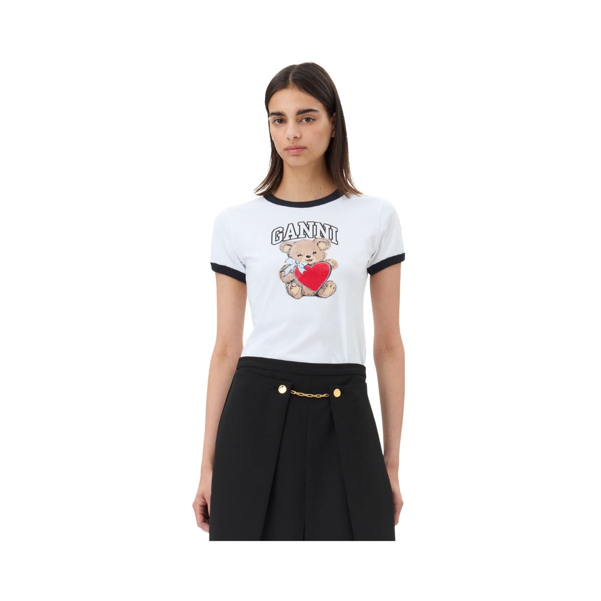 Basic Jersey Bear Small T-shirt - Bright White