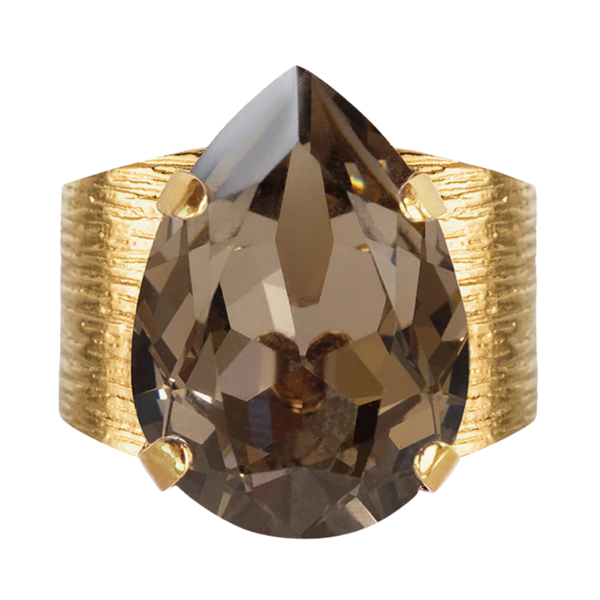 Classic Drop Ring Gold - Greige