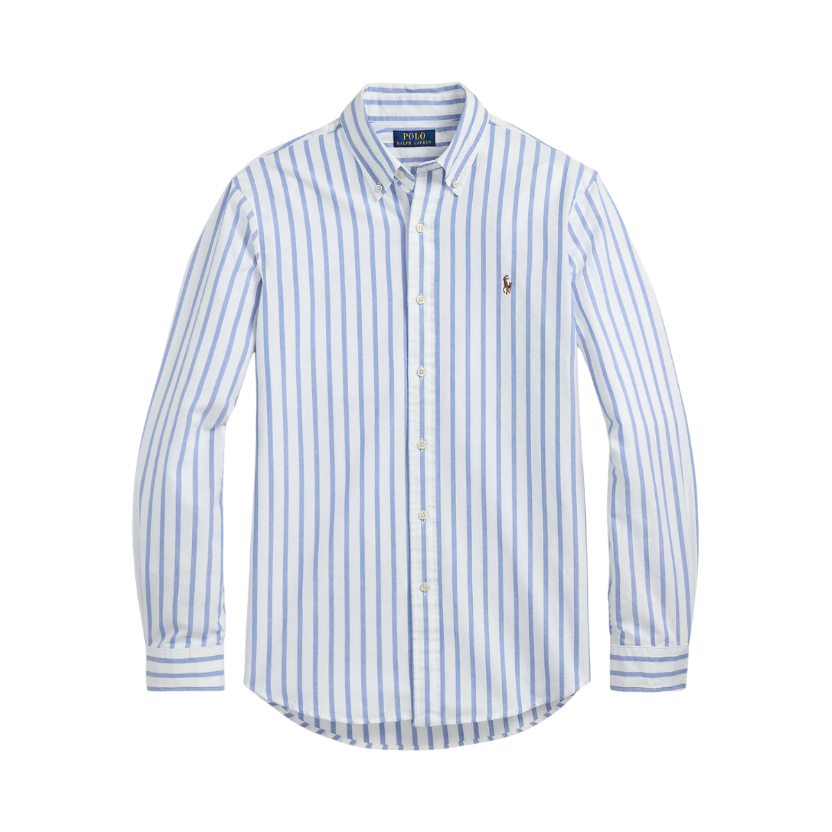 Long Sleeve Sport Shirt - Blue/White