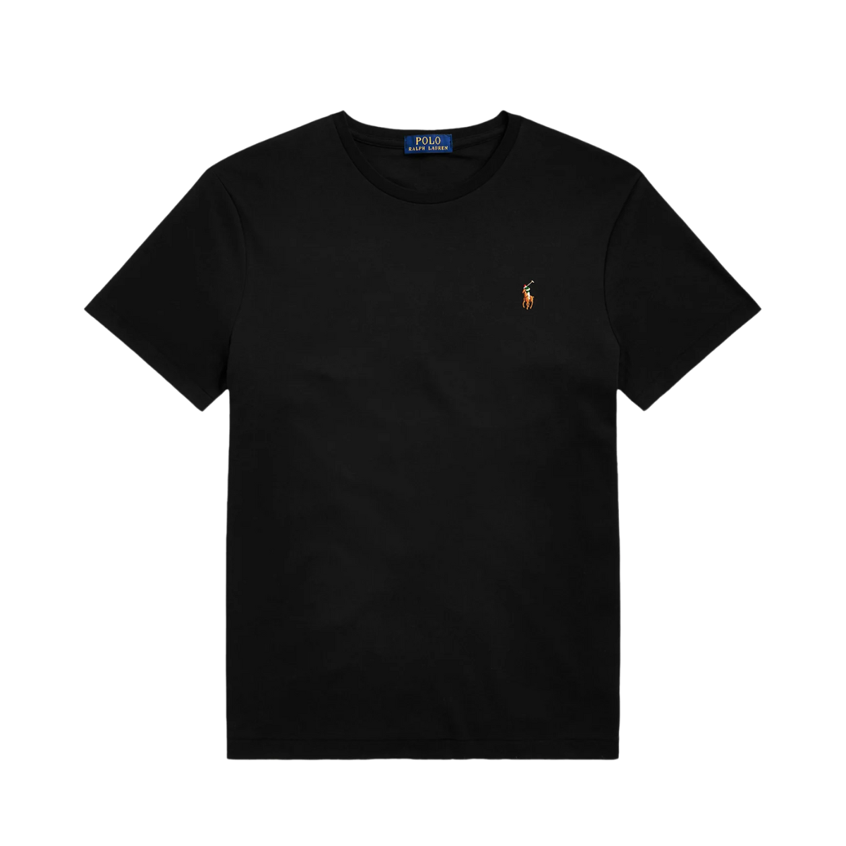 Custom Slim Fit Soft Cotton T-Shirt - Polo Black