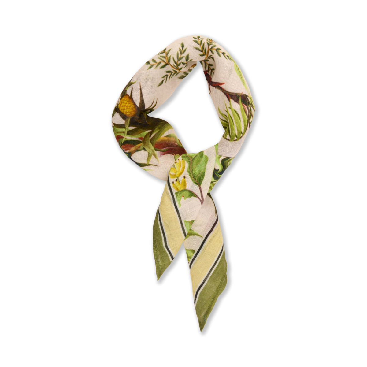 Scarf - Green Pattern