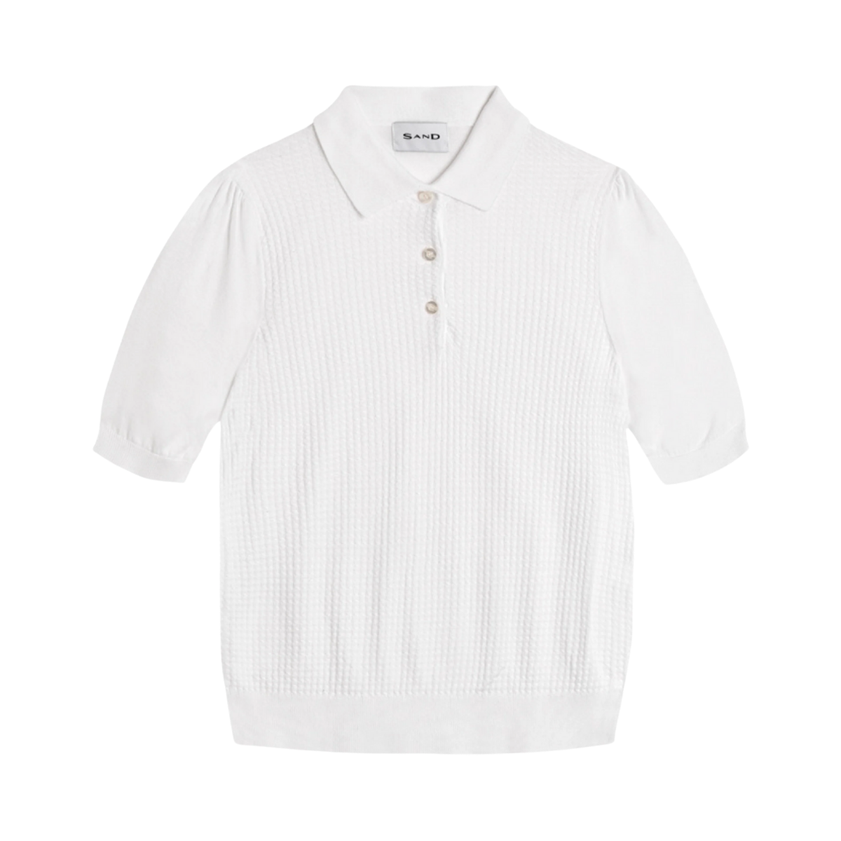 5445 WW Retro Polo Puff - Pure White