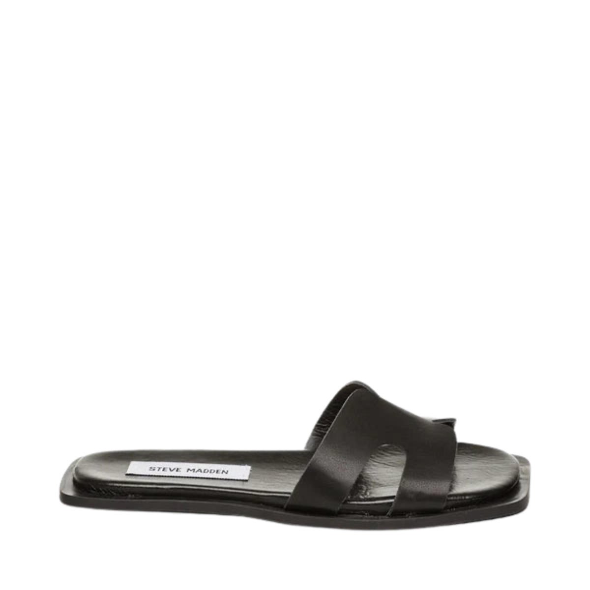 Sofia Slides - BLACK LEATHER