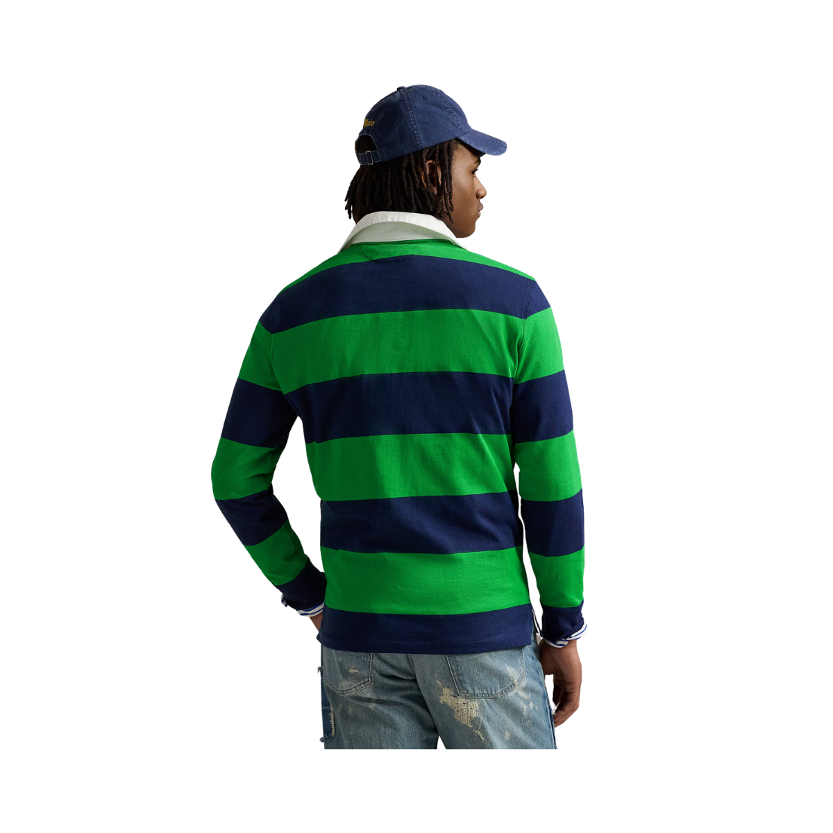 Long Sleeve Rugby - Newport Navy/Bright Clover