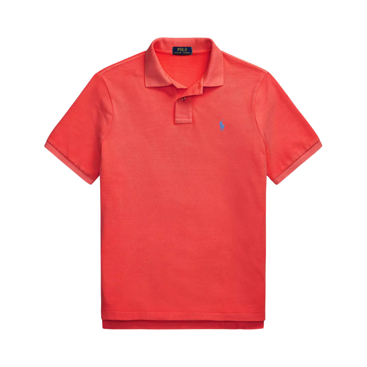 Custom Slim Fit Mesh Polo Shirt - Spring Red