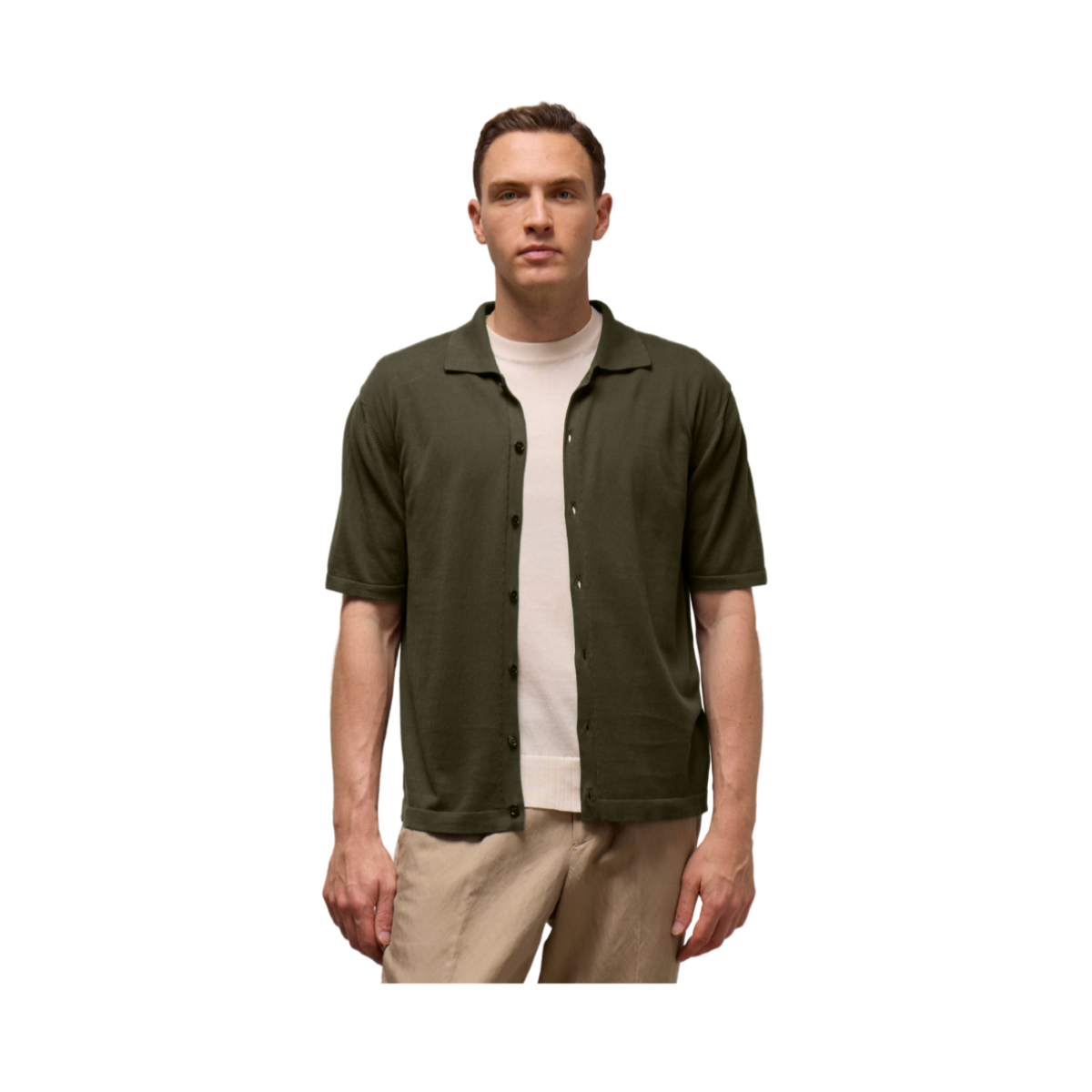 Camicia Corta Cotone Pettinato - Rosamary