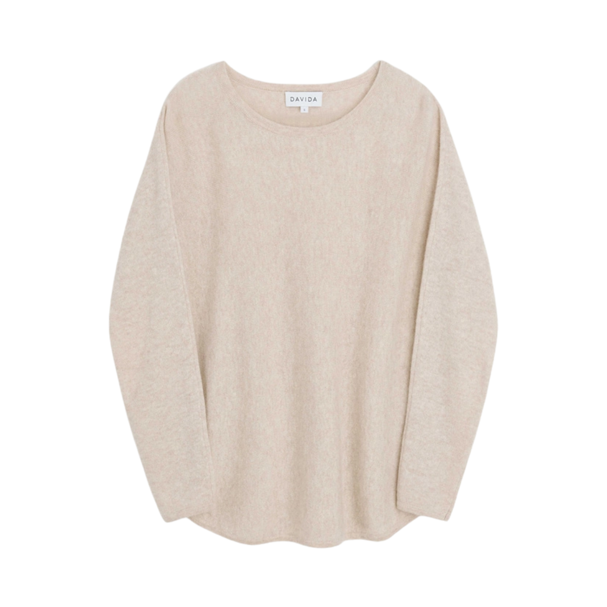 Curved Sweater - Beige