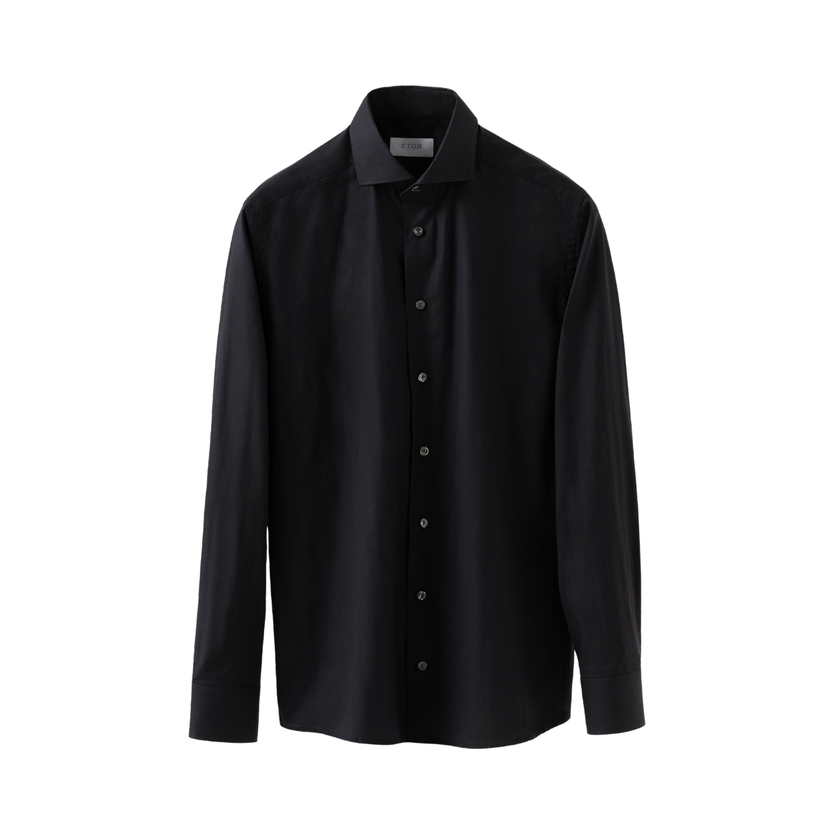 Herringbone Wrinkle Free Flannel Shirt - Black