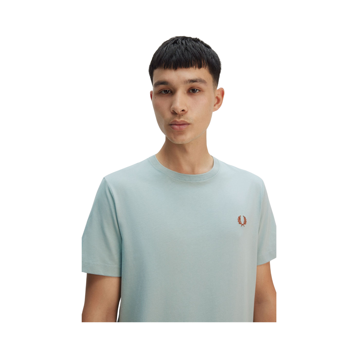 Crew Neck T-Shirt - Silver Blue