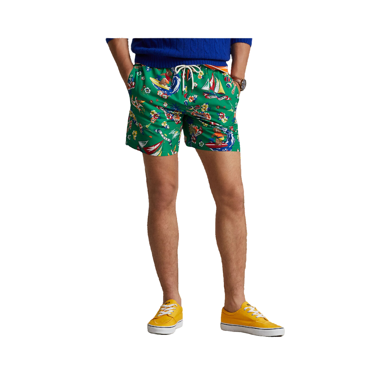 Traveller Polo Swimming Trunk - Green