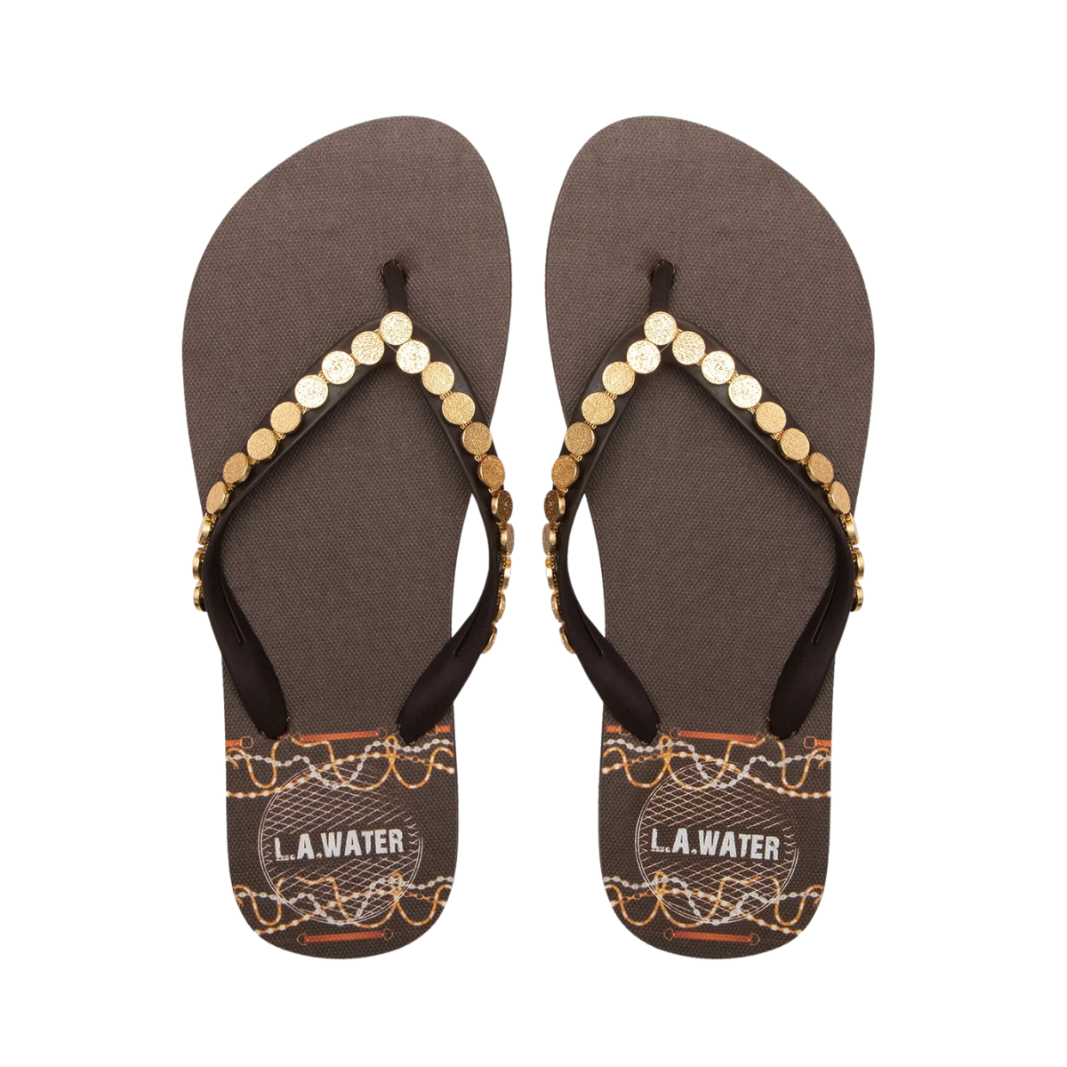 Bijoux Slippers - Brown