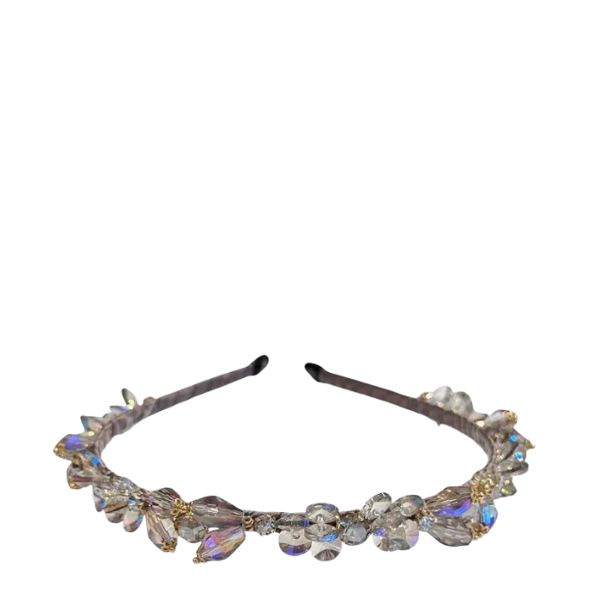Crystal Hair Band - TAUPE