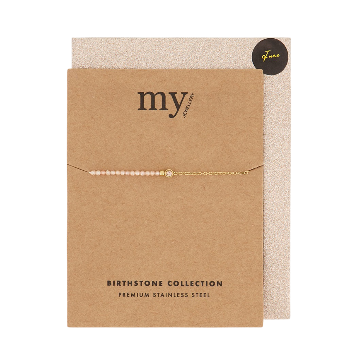 Birth Bracelet - Gold June