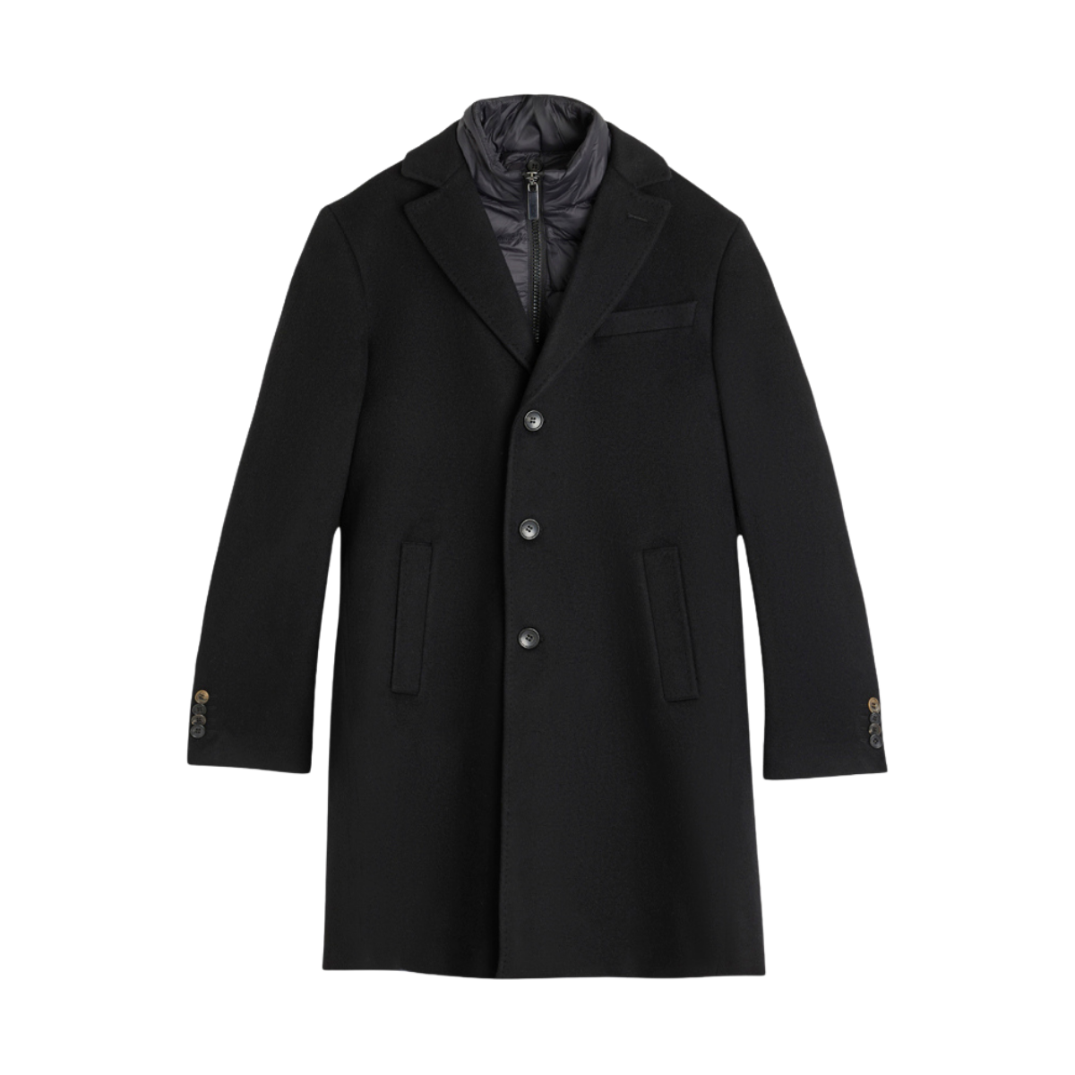 Cashmere Coat Sultan Tech - Ebony Black
