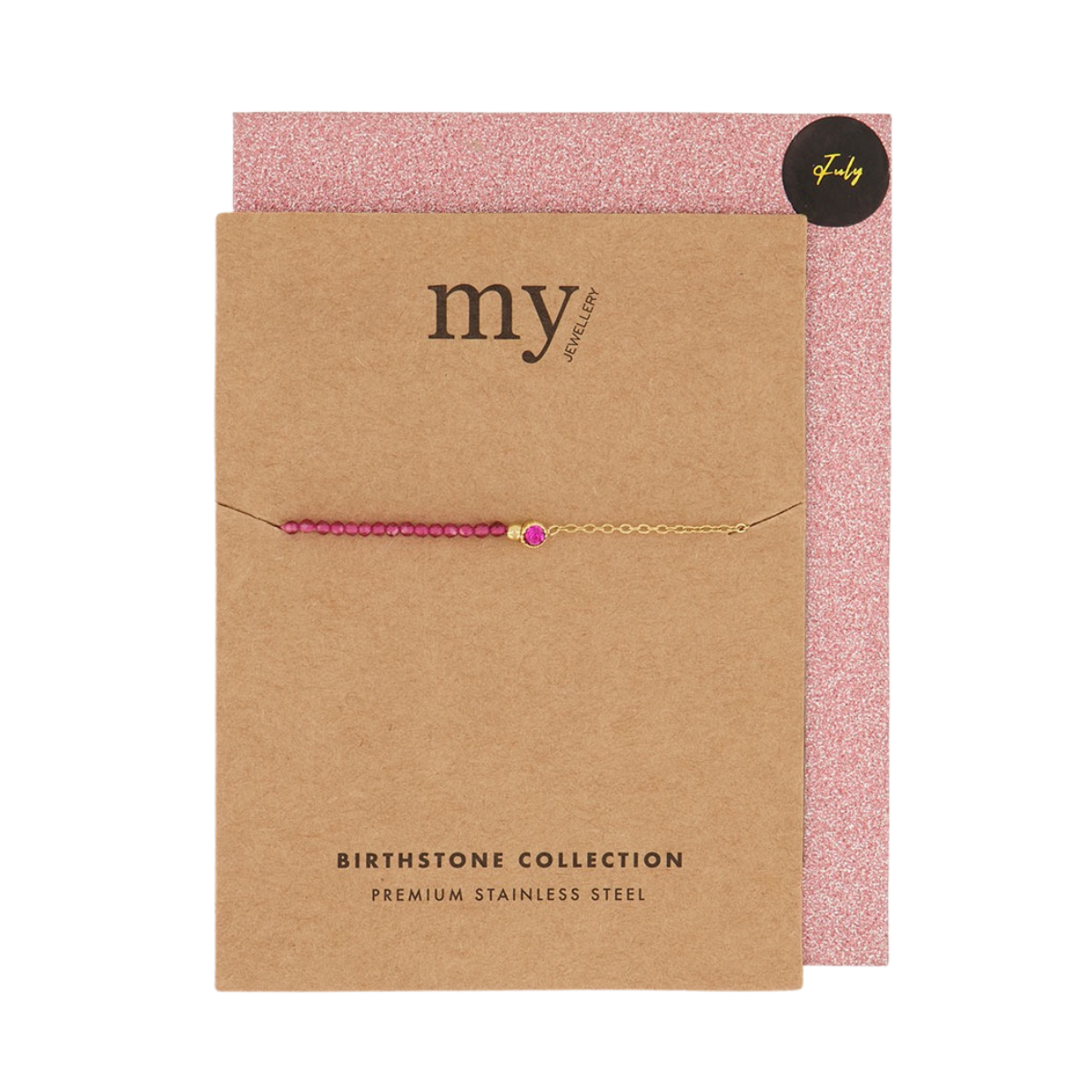 Birth Bracelet - Gold July