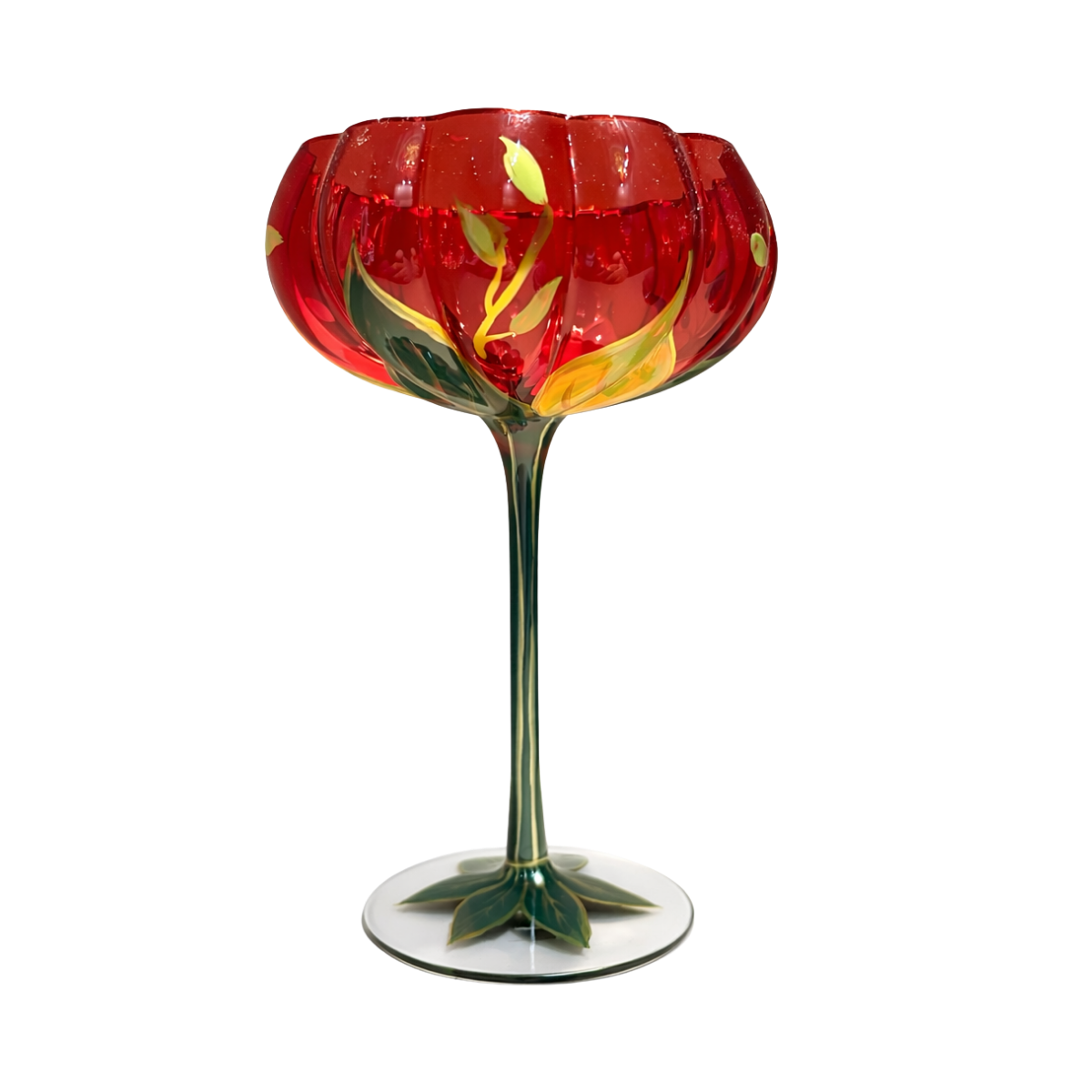 Flory Coctail Glass - Red