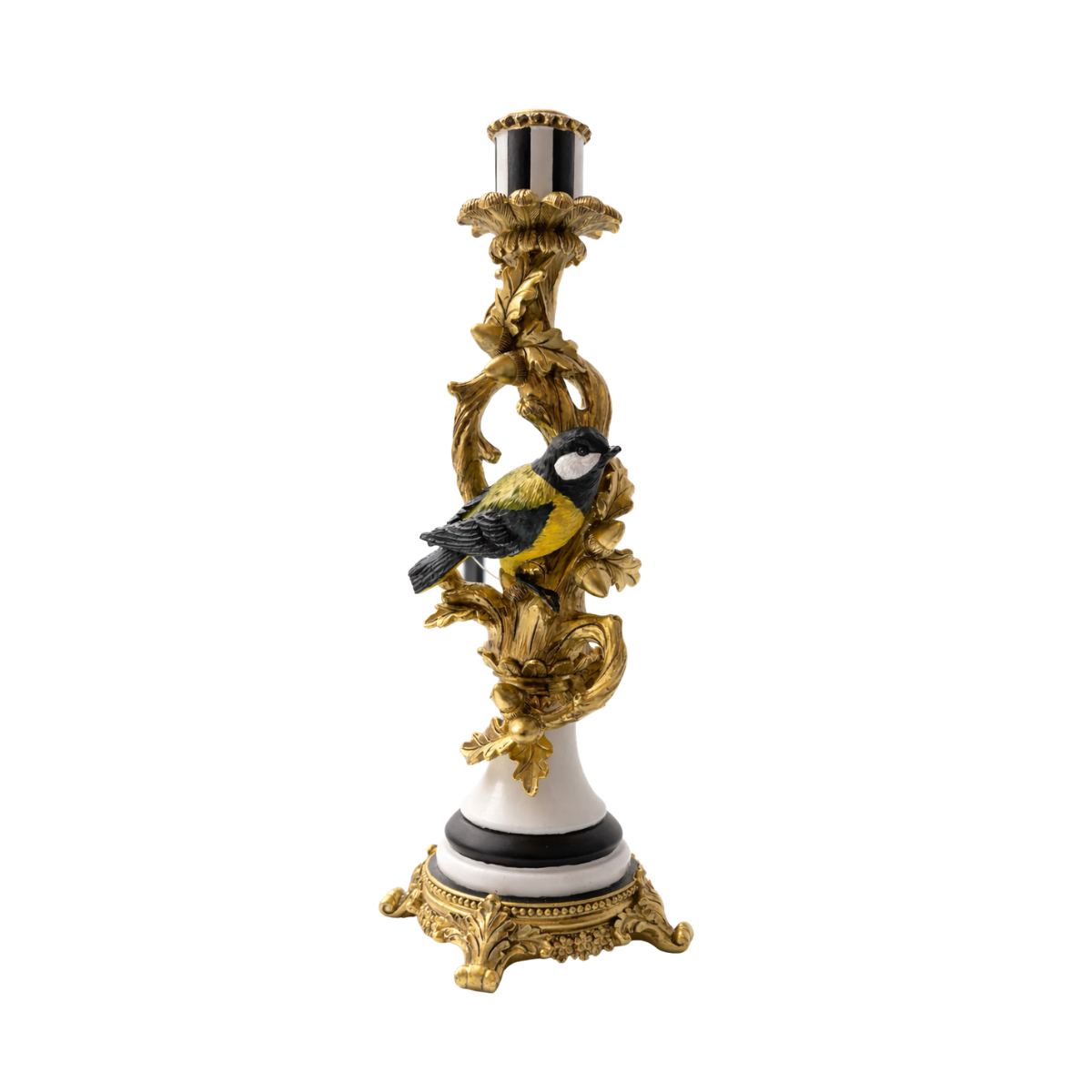 Candle Holder w/ Talgoxe Bird Stripe - Multi