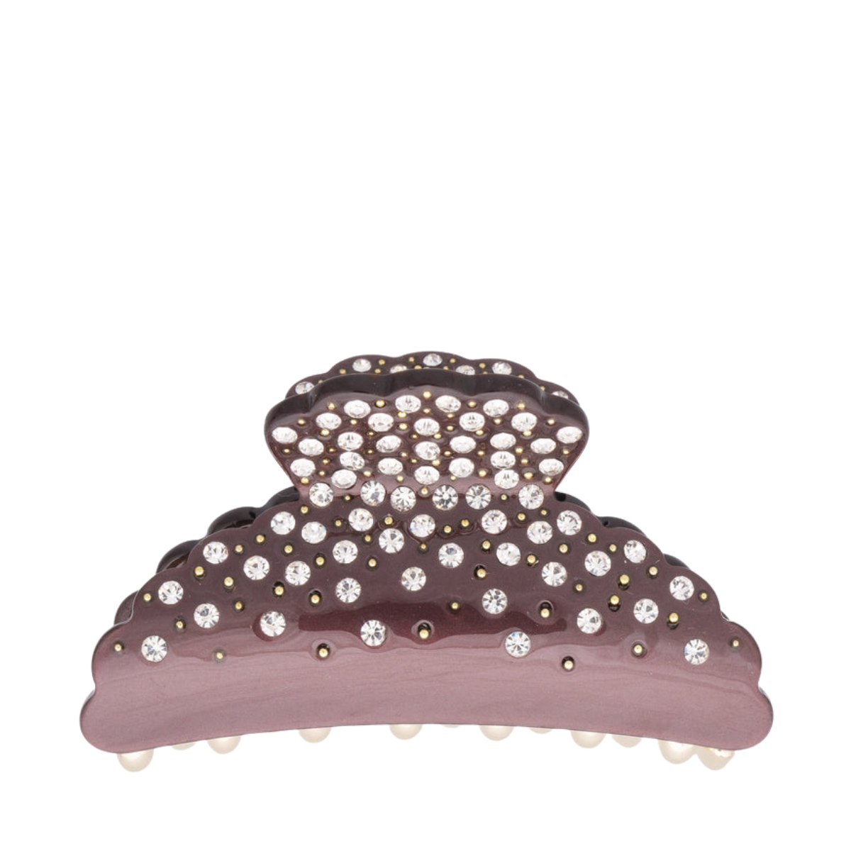 Crystal Hair Claw Large - Maroon