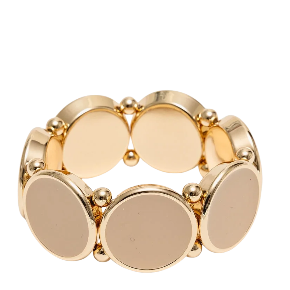 Ava Elastic Bacelet - Gold w Sand